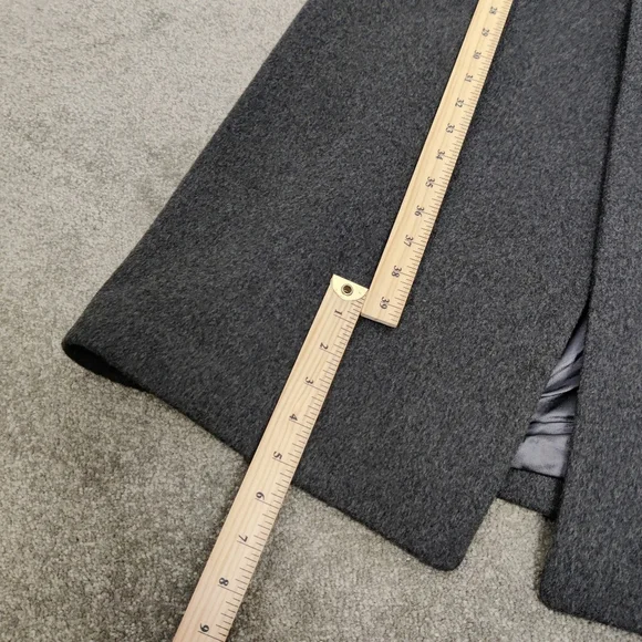 Vintage Boulevard Club Men's Long Wool & Cashmere Coat in Gray Size 42R Office - Picture 7 of 10